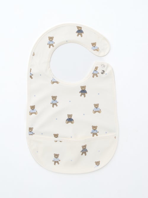 Set van 2 waterdichte slabbetjes met print - Kiabi Set van 2 waterdichte slabbetjes met print - Kiabi