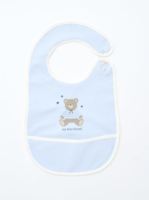 Set van 2 waterdichte slabbetjes met print - Kiabi Set van 2 waterdichte slabbetjes met print - Kiabi