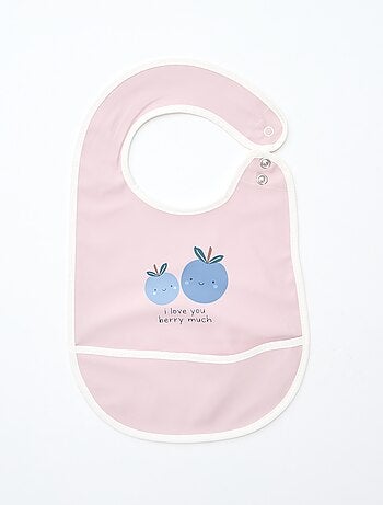 Set van 2 waterdichte slabbetjes met print
