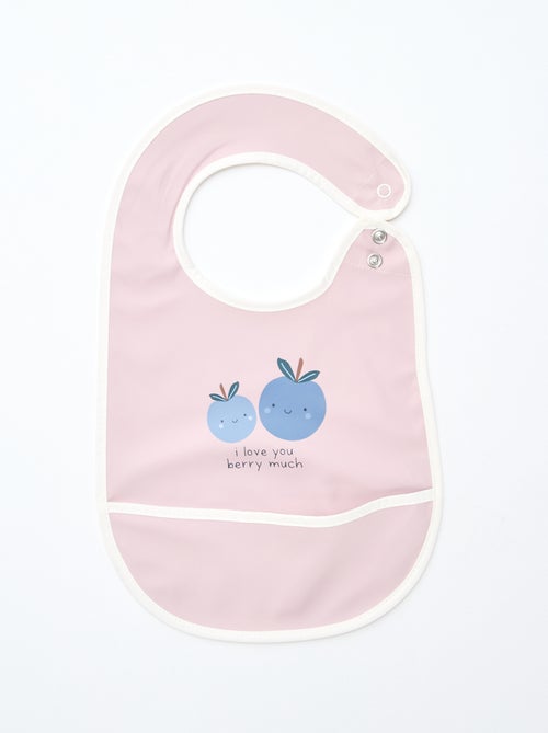 Set van 2 waterdichte slabbetjes met print - Kiabi Set van 2 waterdichte slabbetjes met print - Kiabi