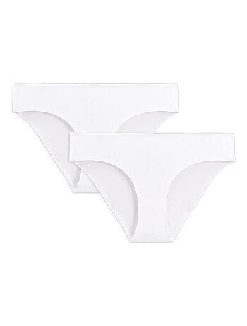 Set van 2 witte veliana meisjesonderbroeken