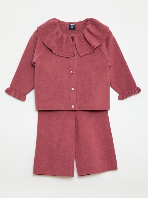 Set van 2 zachte tricot kledingstukken - Kiabi