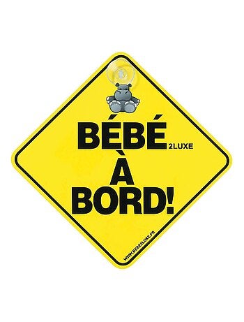 Set van 2 zuignap-stickers Baby aan boord