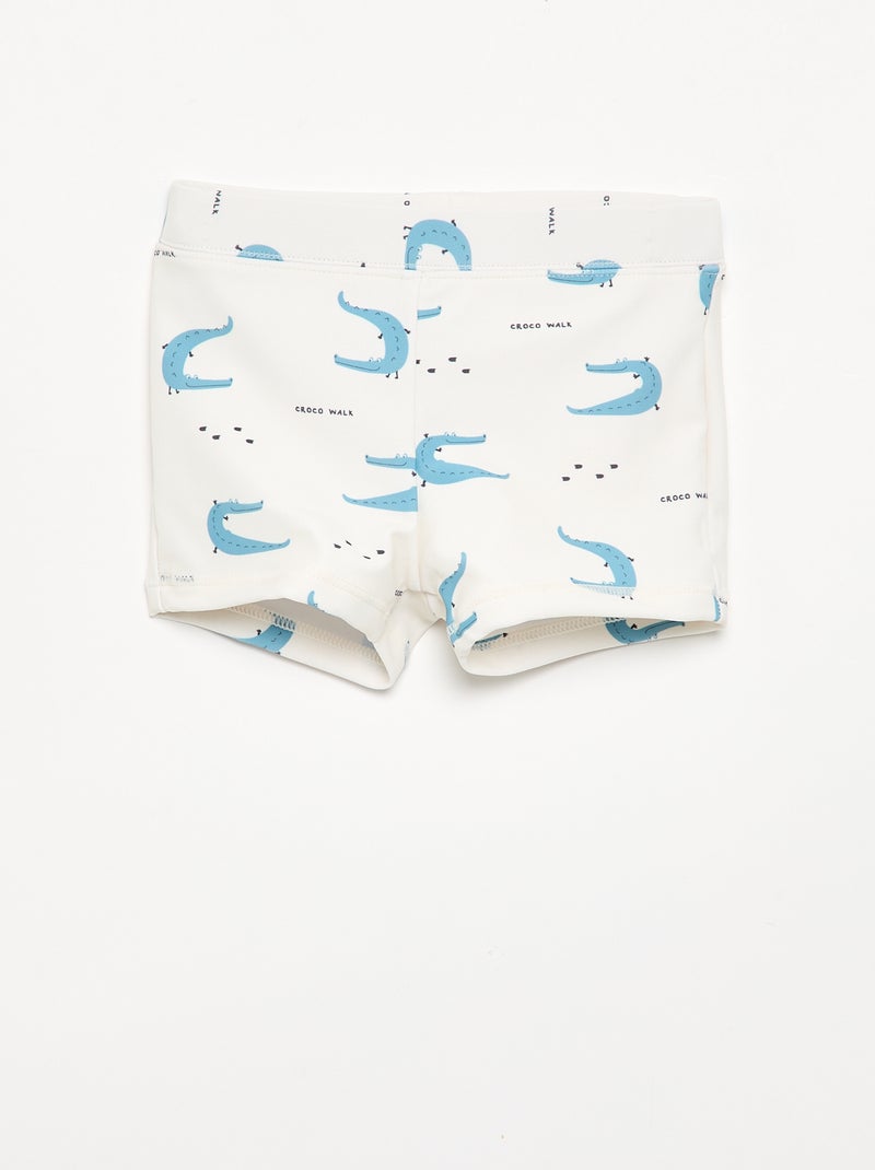 Set van 2 zwemboxers Wit - Kiabi