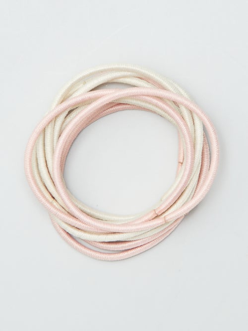 Set van 20 dunne elastiekjes - Kiabi