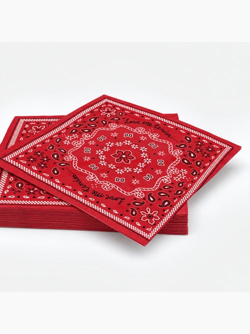 Set van 20 papieren bandana-servetten - Kiabi