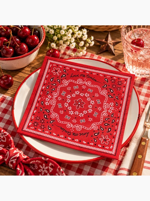 Set van 20 papieren bandana-servetten - Kiabi