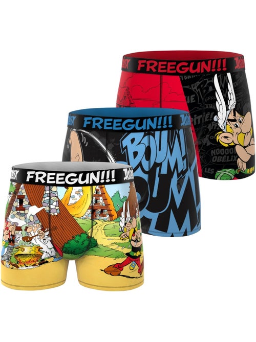 Set van 3 asterix boxershorts voor jongens - Kiabi Set van 3 asterix boxershorts voor jongens - Kiabi
