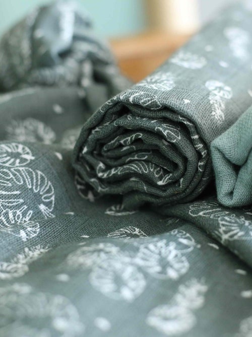 Set van 3 babyluiers met bladmotief - Kiabi