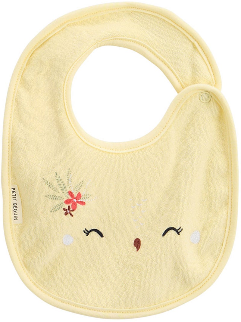 Set van 3 Badian baby slabbetjes Geel - Kiabi
