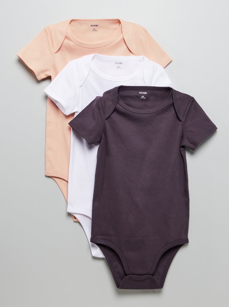 Set van 3 body's voor kinderen met een handicap ROSE - Kiabi