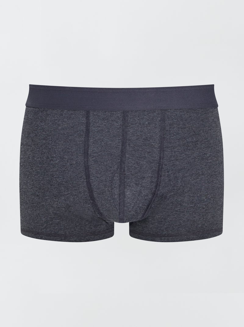Set van 3 boxers plus size donkergrijs - Kiabi