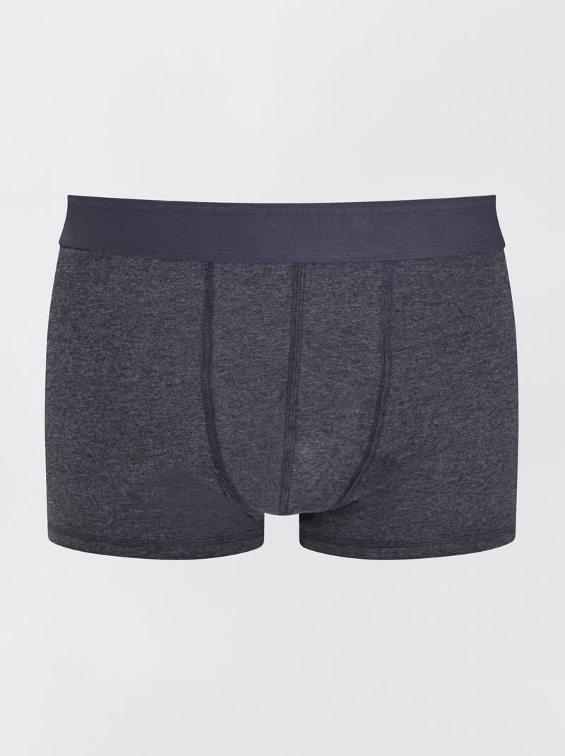 Set van 3 boxers plus size donkergrijs - Kiabi
