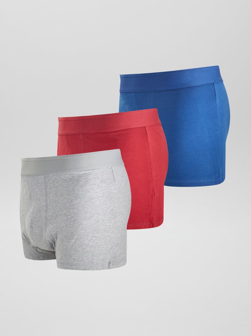 Set van 3 boxers size+ ROOD - Kiabi