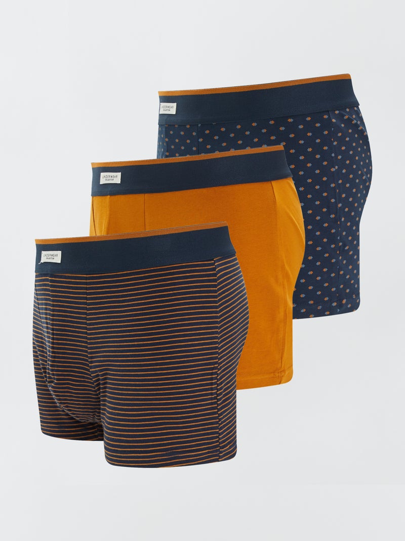 Set van 3 boxershorts BLAUW - Kiabi