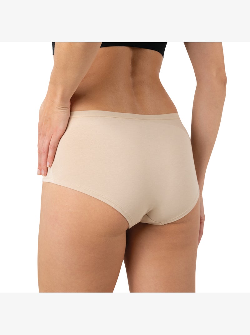 Set van 3 boxershorts dames ecopack basic athena Beige - Kiabi