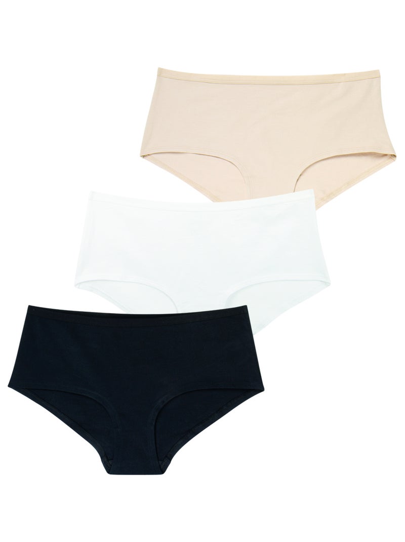 Set van 3 boxershorts dames ecopack basic athena Multicolor - Kiabi