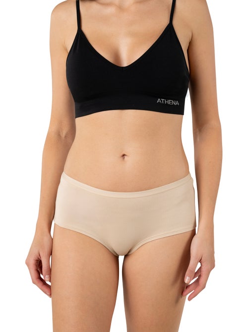 Set van 3 boxershorts dames ecopack basic athena - Kiabi