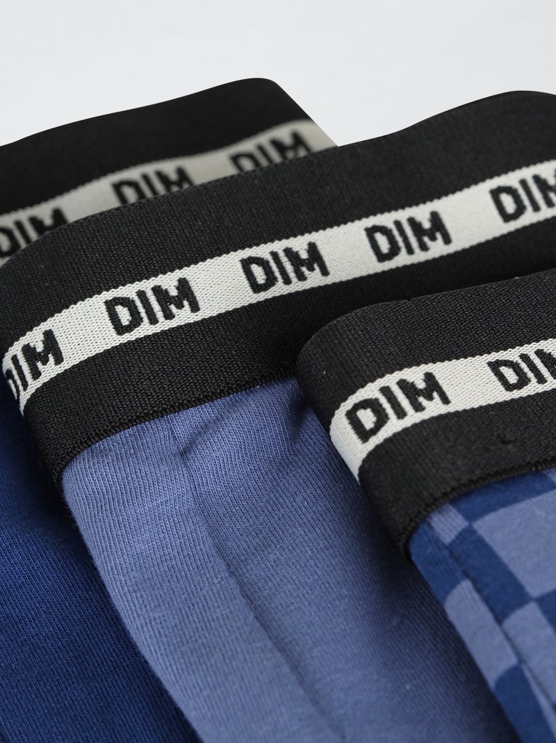 Set van 3 boxershorts 'DIM' Blauw - Kiabi