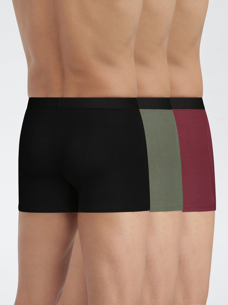 Set van 3 boxershorts 'DIM' Kaki - Kiabi