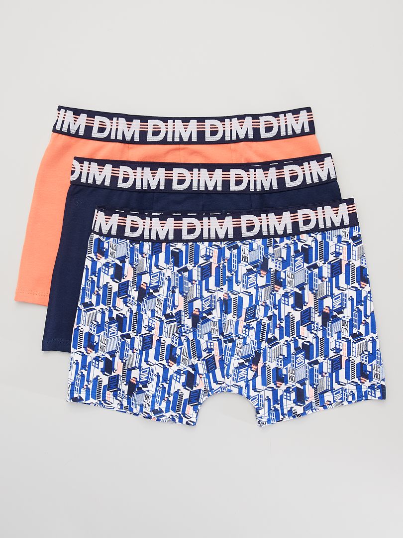 Set van 3 boxershorts met print 'DIM' Beige - Kiabi