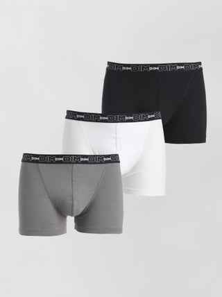 Set van 3 boxershorts van stretch katoen van DIM