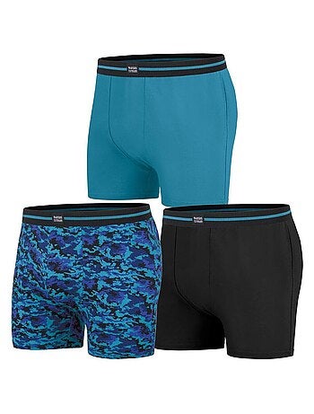 Set van 3 boxershorts van stretchkatoen - atlas for men