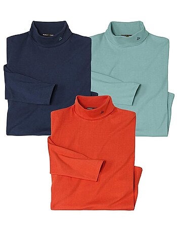 Set van 3 comfortabele coltruien - ATLAS FOR MEN
