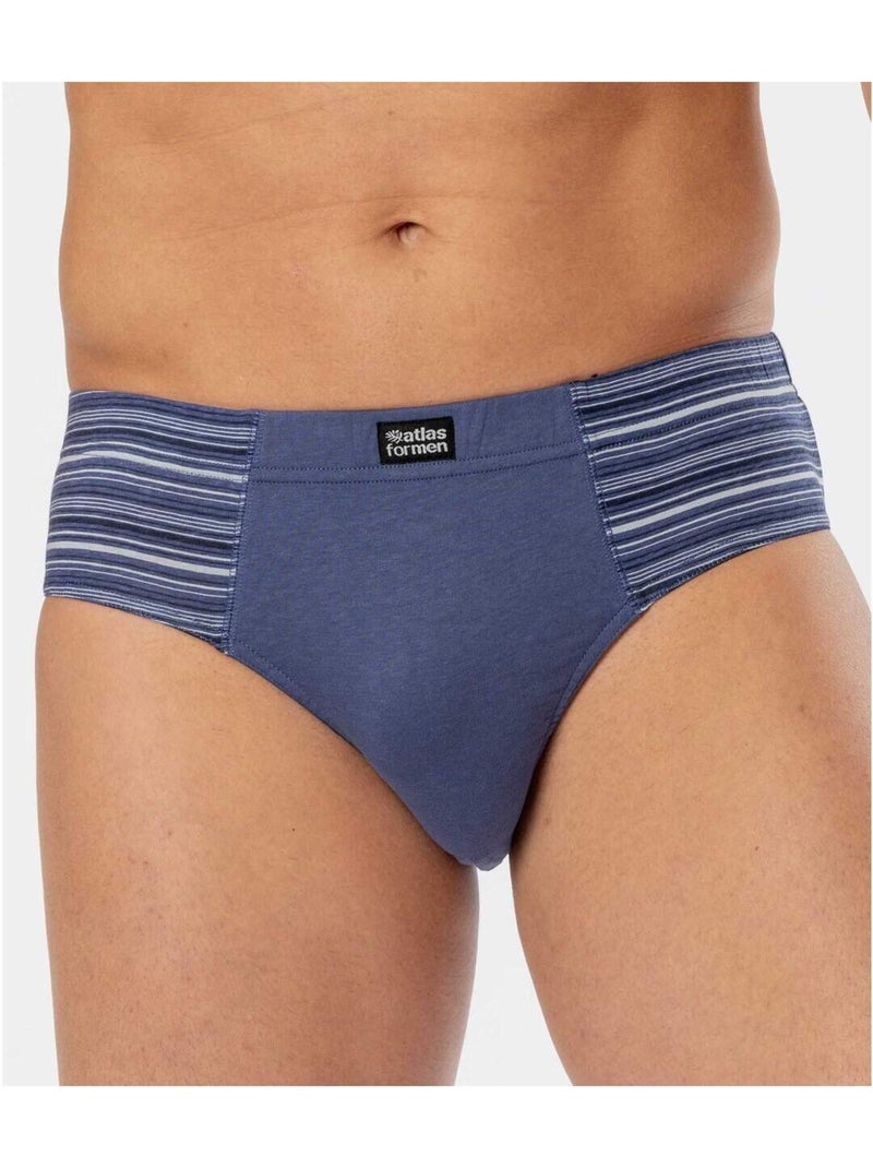 Set van 3 comfortabele onderbroeken - atlas for men Blauw - Kiabi