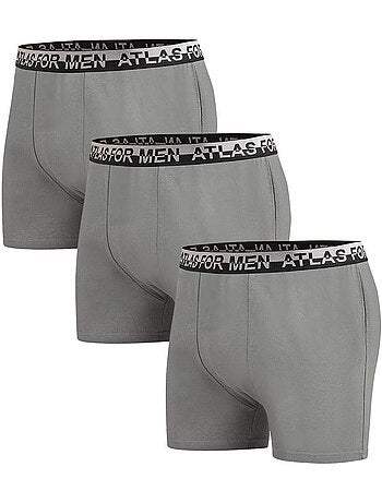 Set van 3 effen boxershorts - atlas for men