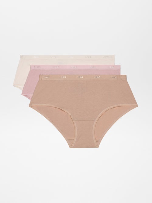 Set van 3 effen hipsters 'DIM' - Kiabi