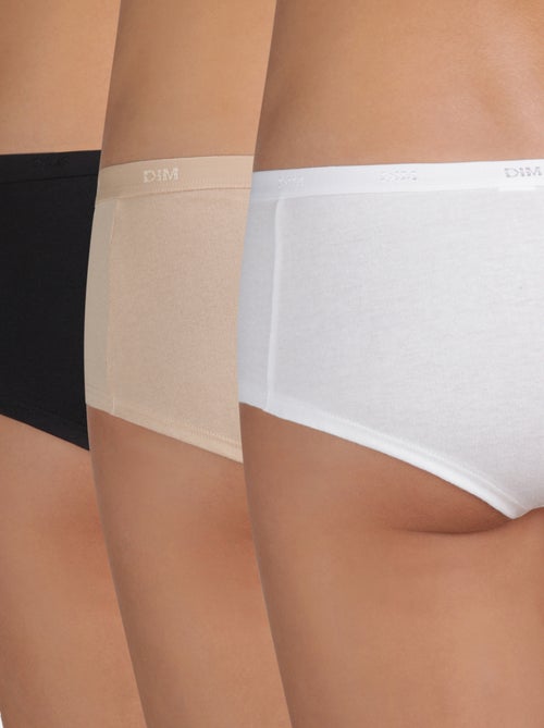 Set van 3 effen hipsters 'DIM' - Kiabi