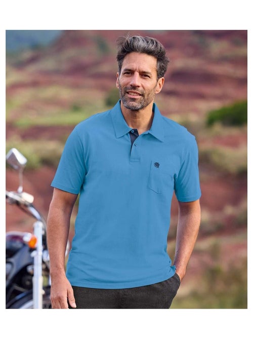 Set van 3 effen, katoenen polo’s - ATLAS FOR MEN - Kiabi
