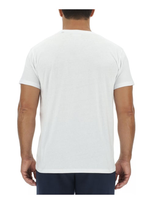 Set van 3 effen katoenen t-shirts met ronde hals voor heren en opdruk op de borst. - Kiabi Set van 3 effen katoenen t-shirts met ronde hals voor heren en opdruk op de borst. - Kiabi