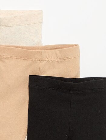 Set van 3 effen leggings van jerseytricot