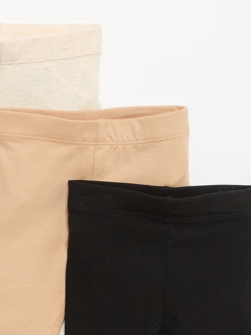 Set van 3 effen leggings van jerseytricot - Kiabi Set van 3 effen leggings van jerseytricot - Kiabi