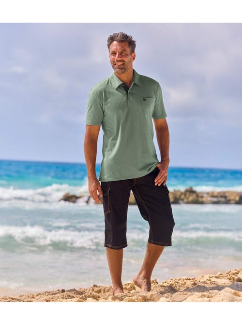 Set van 3 effen polo’s van katoen - ATLAS FOR MEN - Kiabi