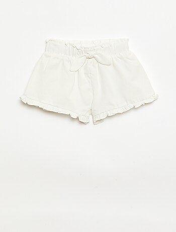Set van 3 effen shorts met volants