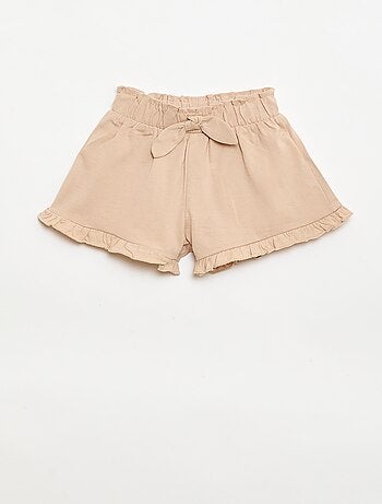 Set van 3 effen shorts met volants