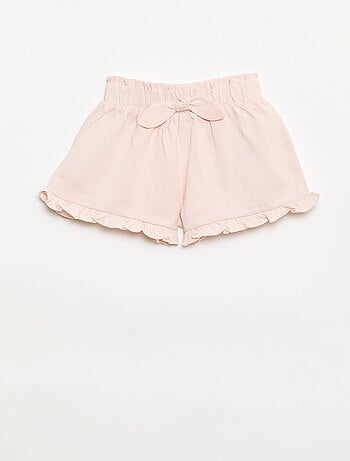 Set van 3 effen shorts met volants