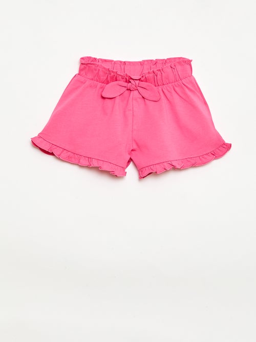 Set van 3 effen shorts met volants - Kiabi