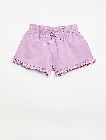 Set van 3 effen shorts met volants