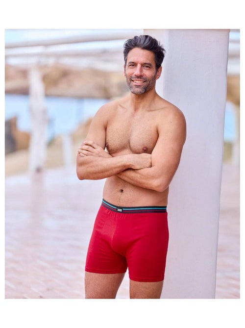 Set van 3 effen stretch-boxershorts - ATLAS FOR MEN - Kiabi Set van 3 effen stretch-boxershorts - ATLAS FOR MEN - Kiabi