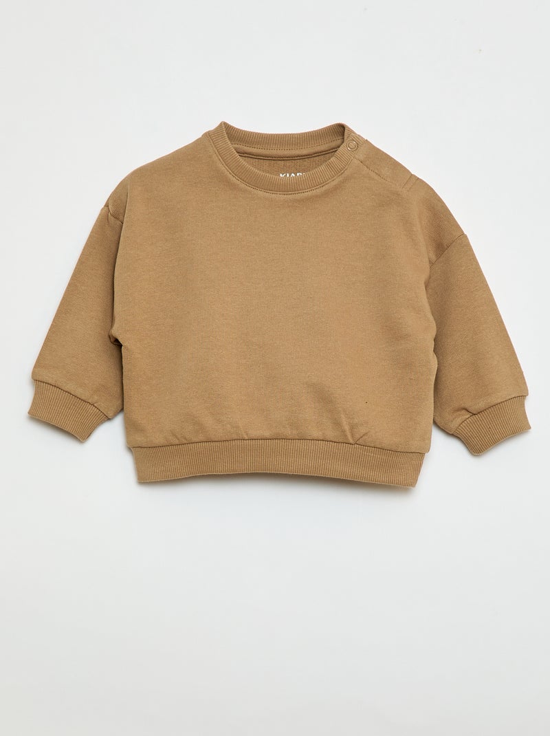 Set van 3 effen sweaters Biege - Kiabi