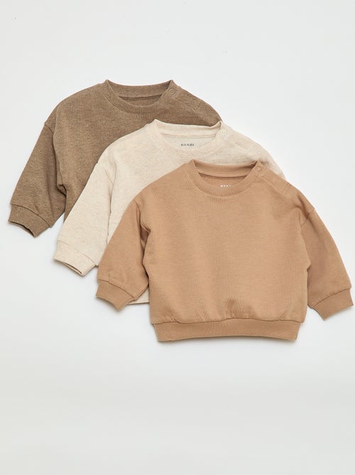 Set van 3 effen sweaters - Kiabi