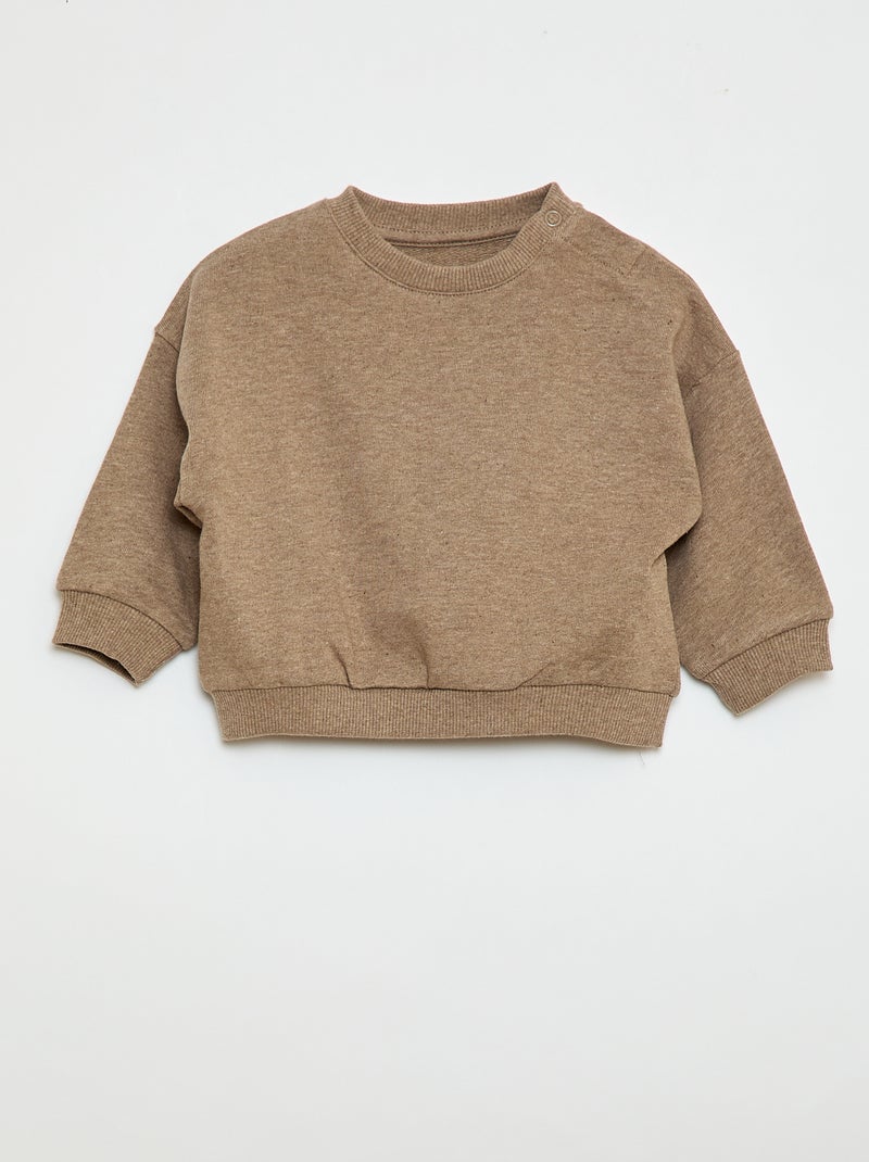 Set van 3 effen sweaters Biege - Kiabi