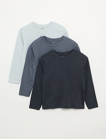 Set van 3 effen T-shirts