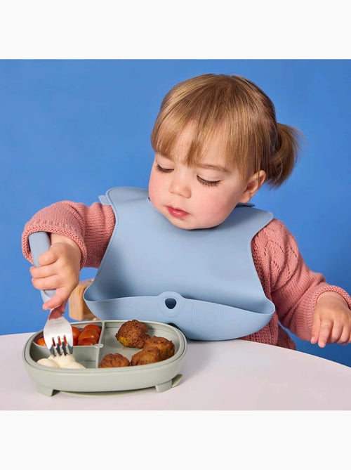 Set van 3 ergonomisch kinderbestek van roestvrij staal | b.box - Kiabi Set van 3 ergonomisch kinderbestek van roestvrij staal | b.box - Kiabi