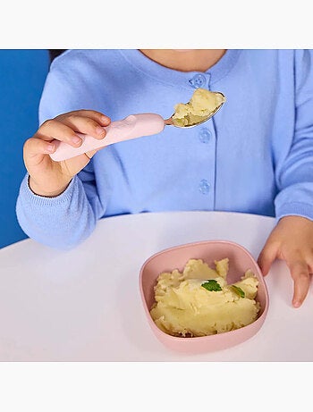 Set van 3 ergonomisch kinderbestek van roestvrij staal | b.box