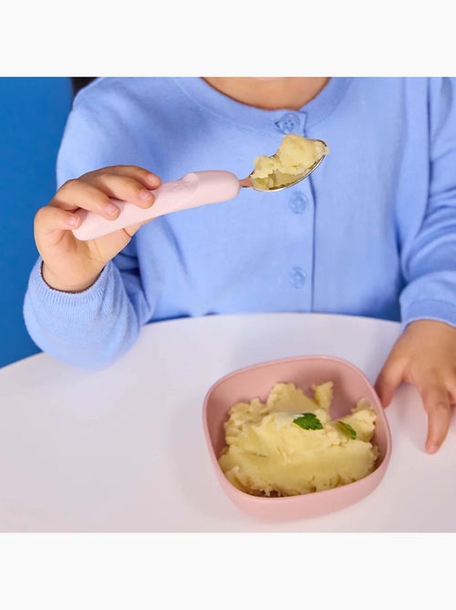 Set van 3 ergonomisch kinderbestek van roestvrij staal | b.box - Kiabi Set van 3 ergonomisch kinderbestek van roestvrij staal | b.box - Kiabi
